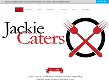 Tablet Screenshot of jackiecaters.com